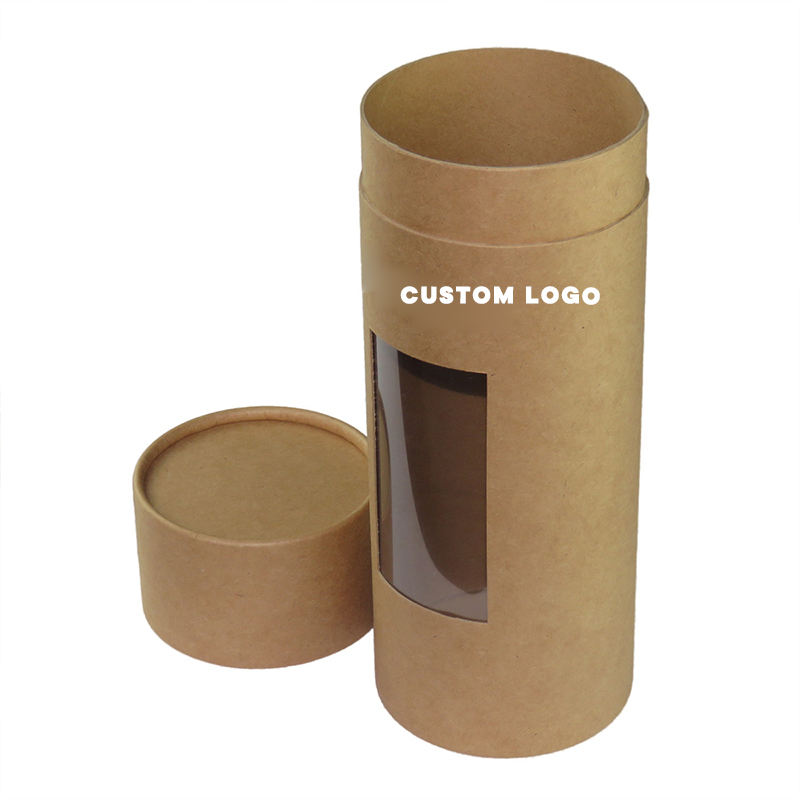Tianshi 004  Direct Selling Recyclable Cosmetic Gift Packaging Display Window High Quality Cylinder Box