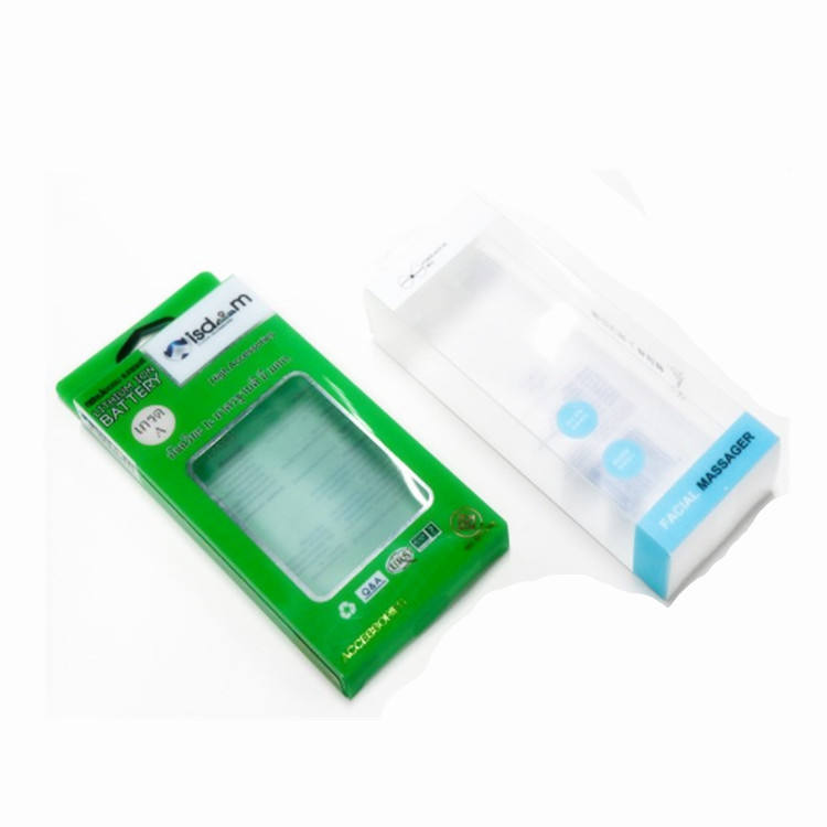 Ruifeng 004 Custom Transparent PVC Plastic Consumer Electronics Charger Box Plastic Blister Packaging Box for Mobile Phone Batte