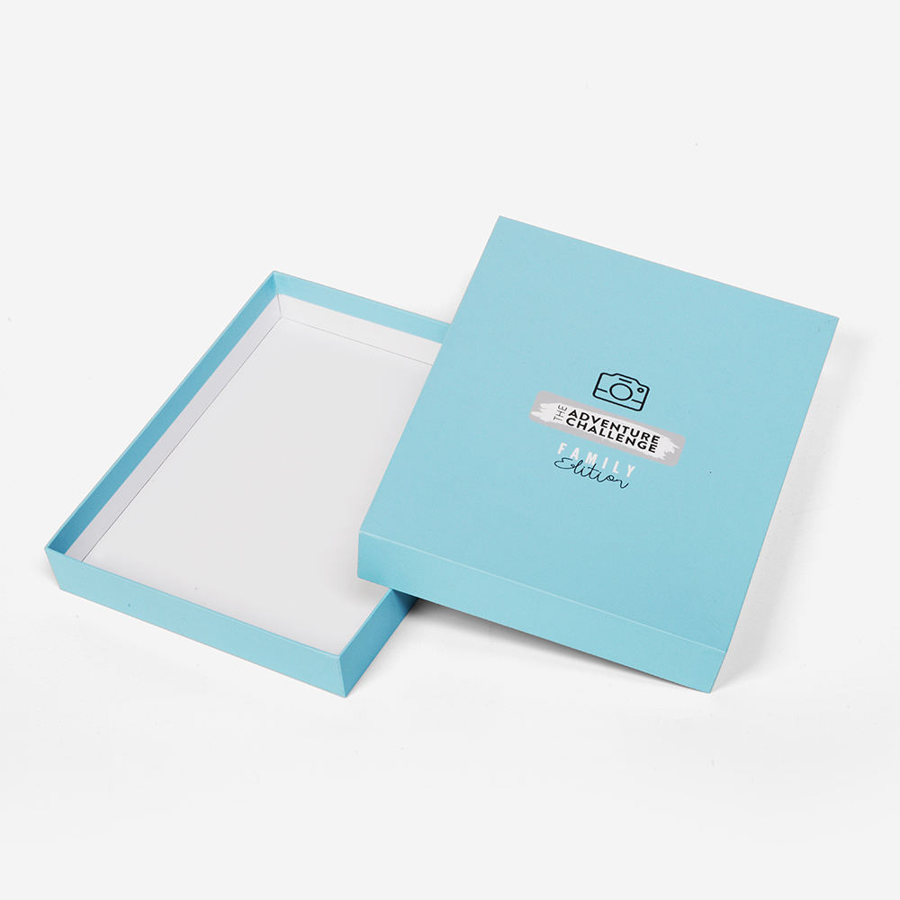 Caicheng 001 Flexography Custom Fancy Diaries Carton Flat Packaging Base Lid Paper Boxes with Recycled Materials Sponge Lining M