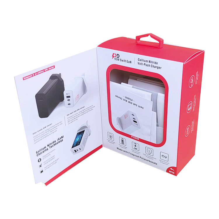 Cheng De 009 Wholesale Colorful Magnetic Type c Laptop Cell Phone Fast Charger Paper Packaging Boxes for iphone Chargers