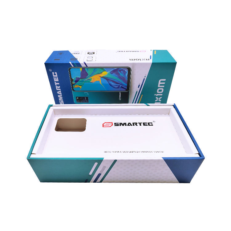 Cheng De 007 Custom logo Empty Mobile Phone Paper Packing Box White Smartphone Cellphone Gift Box Packaging