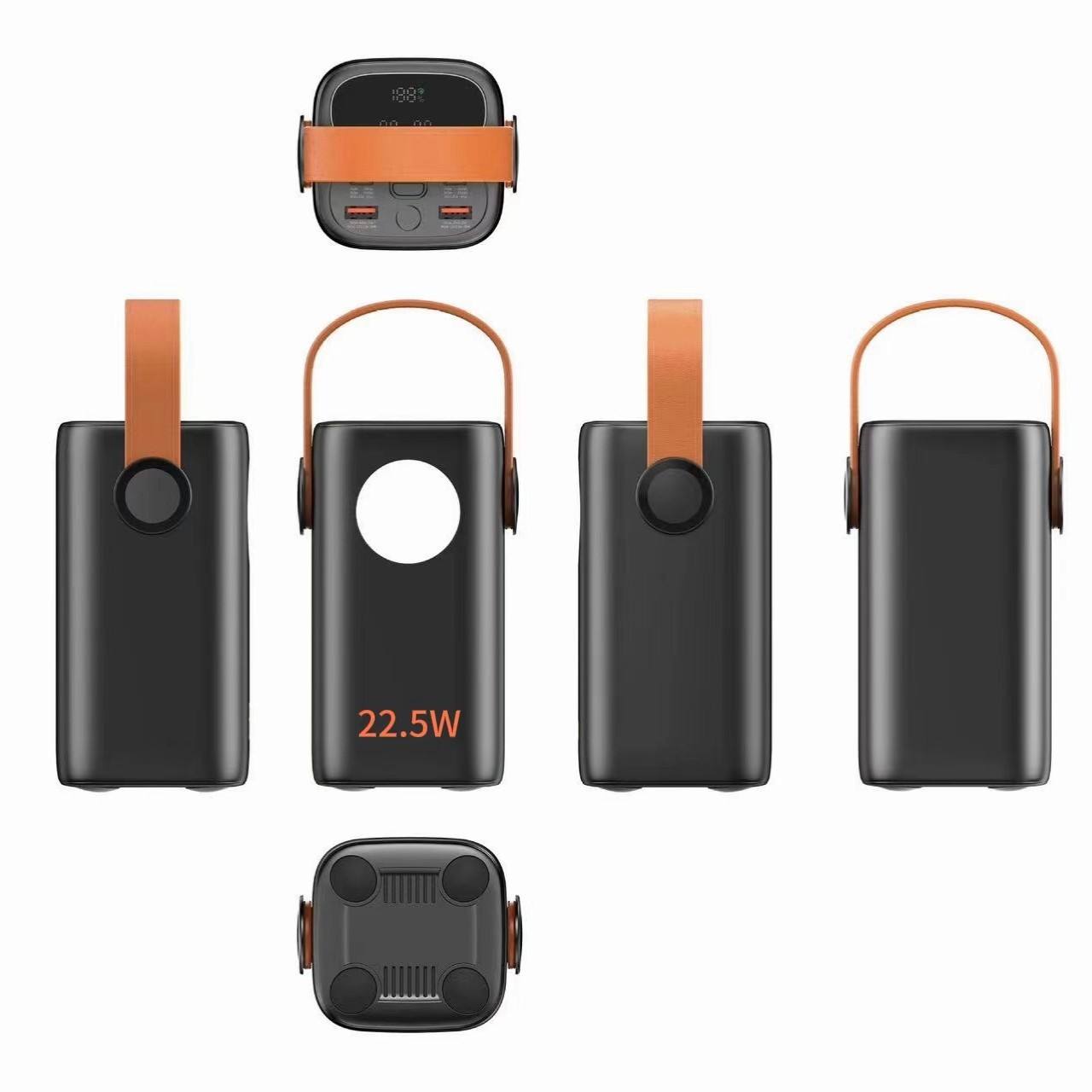 High Capacity 40000mAh 65W+22.5W Fast Charging Outdoor Power Bank With Camping Light Power Banks for Laptop Battery Pack