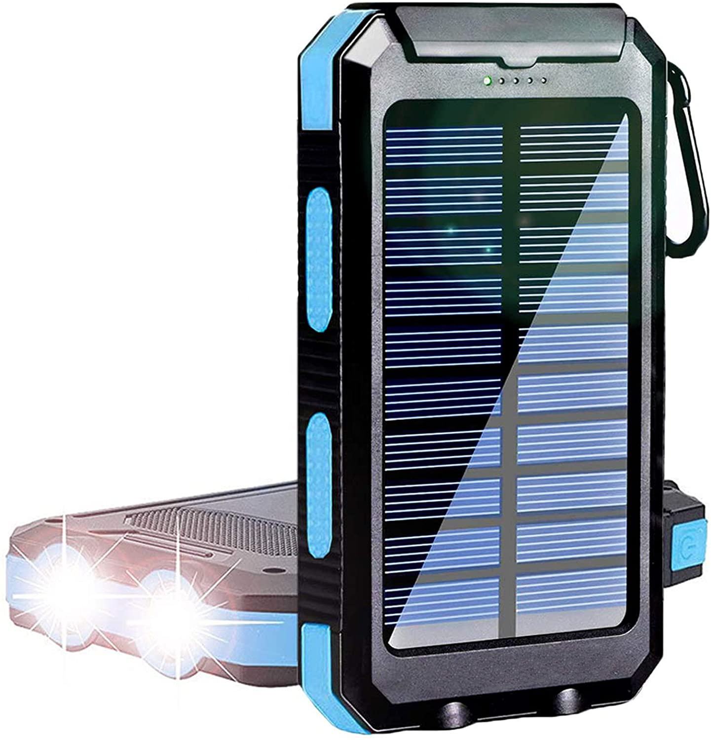 Outdoor Design IP64 Waterproof Solar Power Bank New Trend with Dual LED Light and Micro USB Input Interface