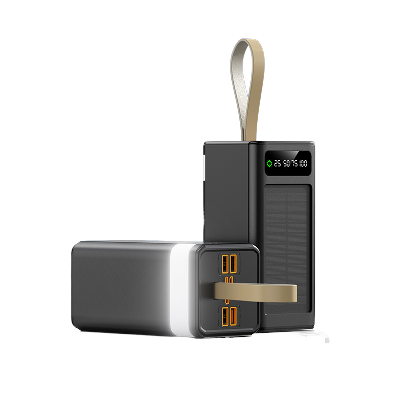 New Super Large Capacity 30000-50000mAh Outdoor Portable Power Bank with 4 USB Charging Bank and LCD Display LI-Polymer Battery