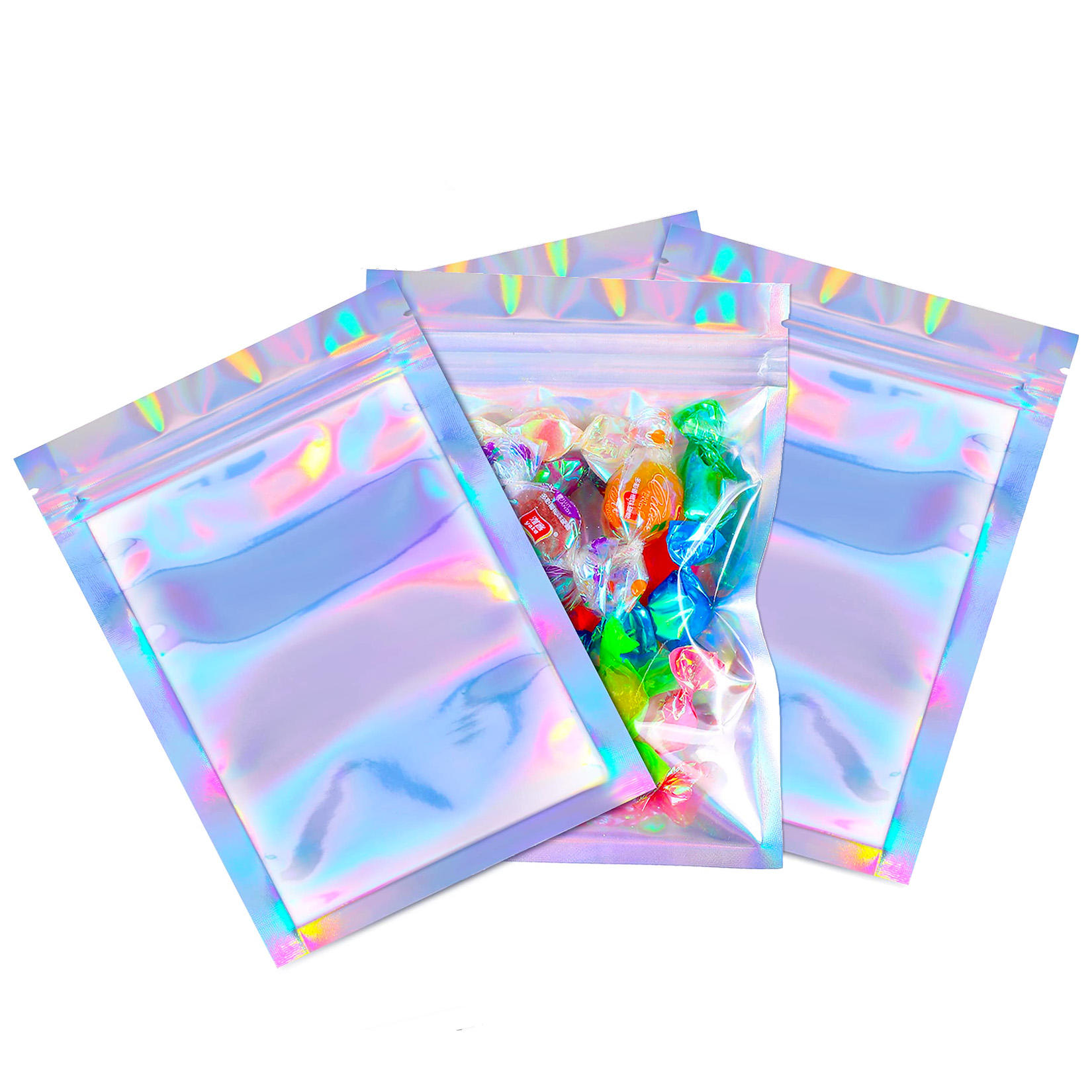 Sante 002 Luxury Moisture-Proof Reusable Packaging Digital Printing Available for Fashion Accessories Mylar Custom Holographic B