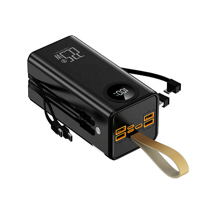 Custom Logo 50000mah 7 Port Output High Capacity Power Station 50000mah With Digital Display Fast Charging Outdoor Power Bank