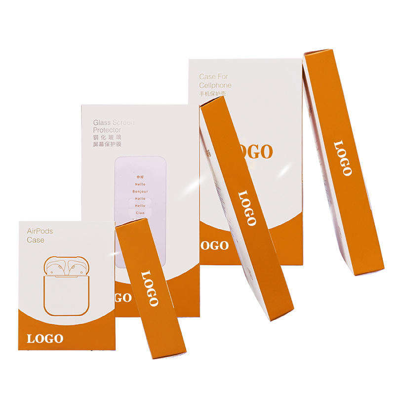 Senyu 002 Popular Cell Phone Retail Box Cardboard Paper Packaging Plastic Embossing Matt Lamination UV Coating Printing Cell Pho