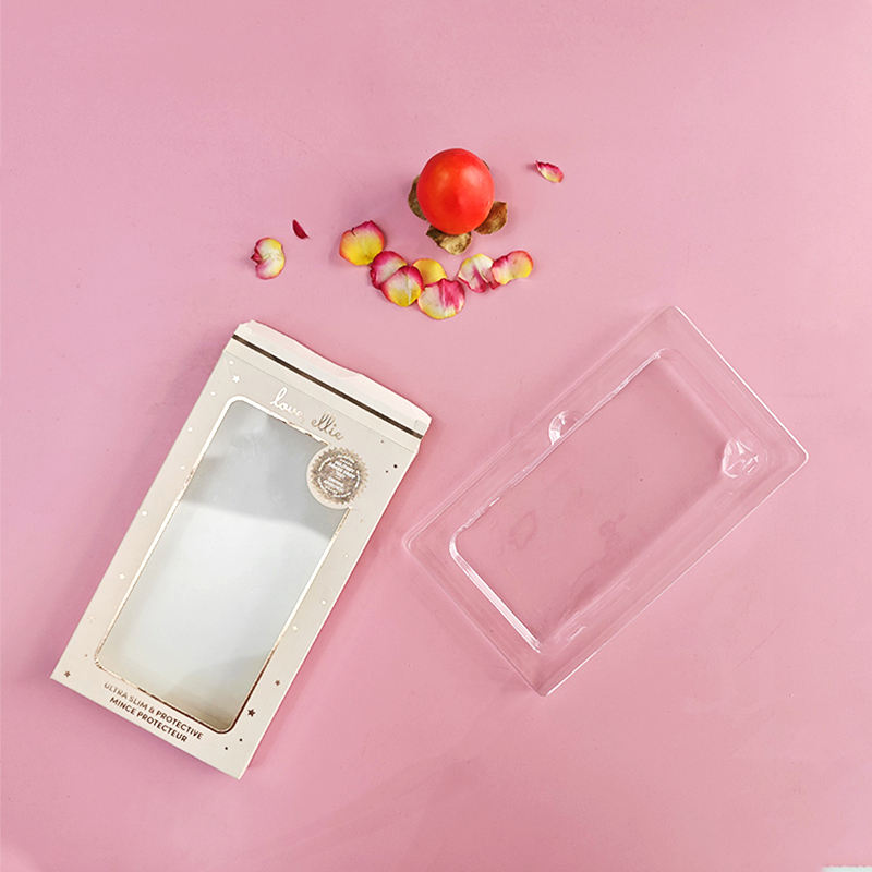 Senyu 008 Custom Cheap Blister Tray Paper Packaging Box Cell Phone Case Packing Headphone Box Packaging Design Mobile Phone Box