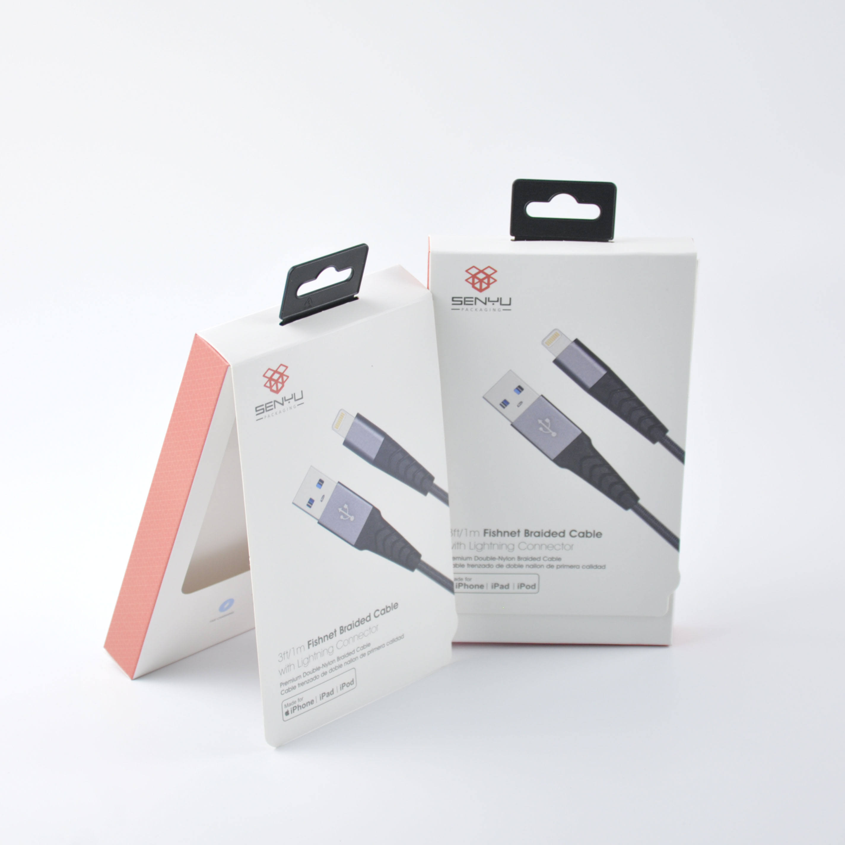 Senyu 006 Custom Type C Cable Packing Mobile Phone Data Cable Packaging Paper Box Phone Case Packaging Box