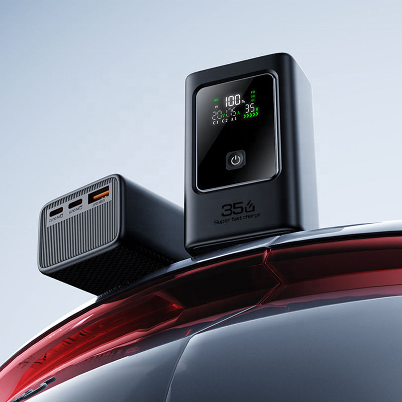 OEM Logo Mini Portable Customize Power Banks PD35W 10000mah LED Intelligent Digital Display Fast Charging Power Bank for Laptop