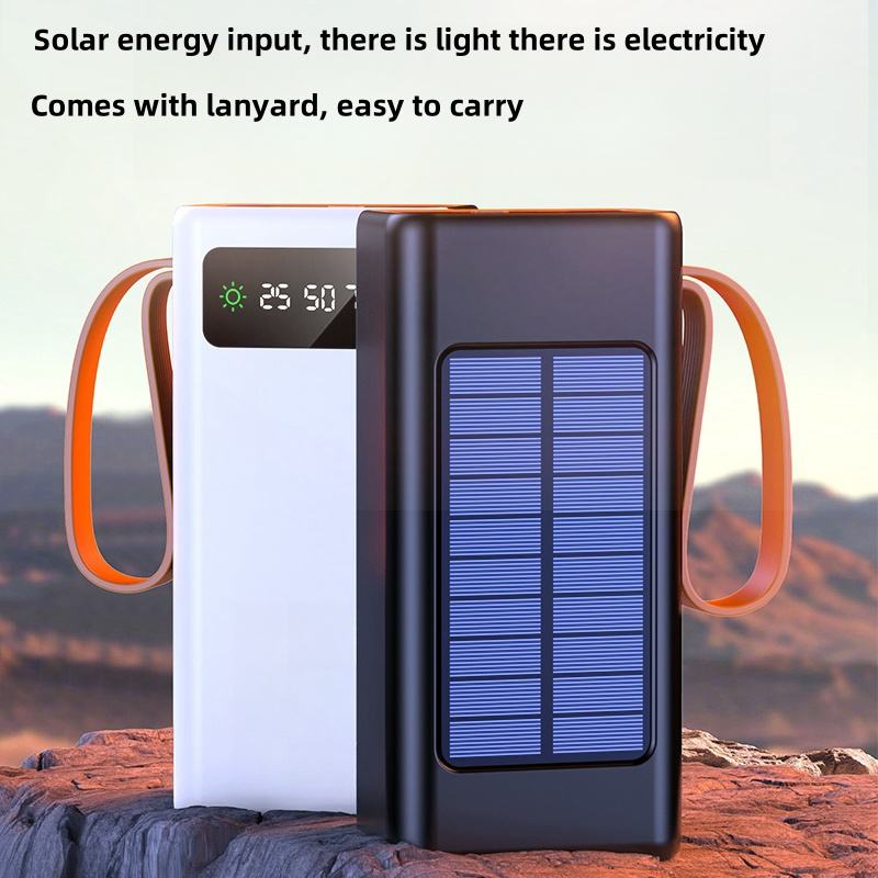 Large Capacity Solar Power Bank 4 USB Power Bank 40000mAh Battery Charger Portable Power Banks Solar Panel