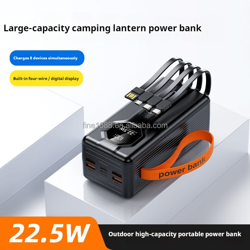 ODM_OED 50000mAh Fast Power Bank with 22.5W PD High Capacity Type-C Bidirectional Charging USB Input Interface