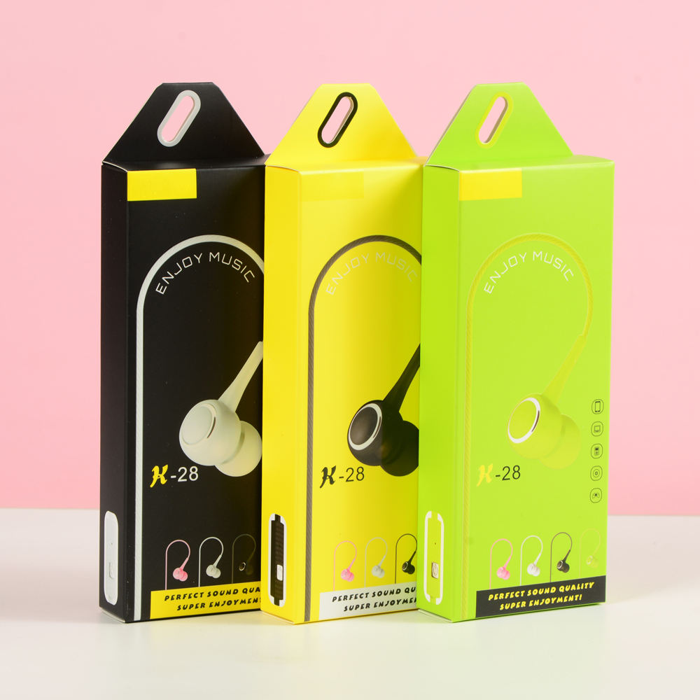 Zhongjin Xinwang 006 Custom Print Logo E Commerce Box Paper Packaging Box With Clear Window for Small Earphone Electric Product