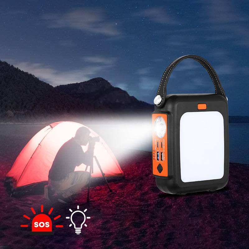 Stw Hand Crank Mini Power Bank 30000mah 65w Pd Fast Charging Portable Custom logo 30000 Mah Power Bank with Outdoor Led Light