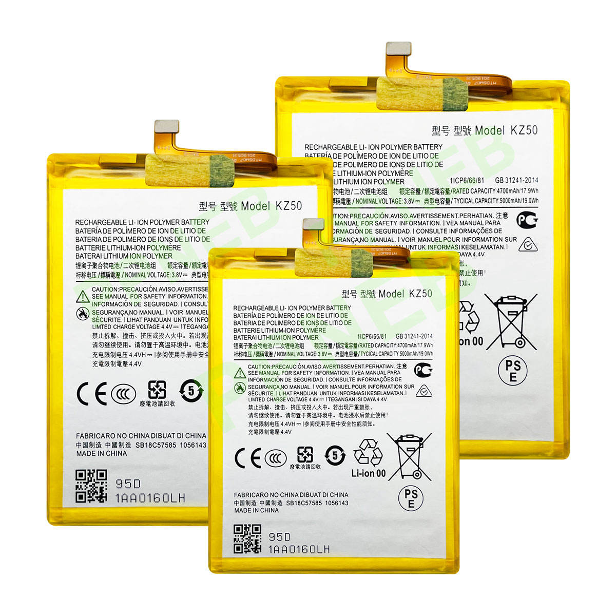Hot Selling Good Quality KZ50 4700mAh Rechargeable Li Battery for Motorola MOTO G7 G8 Power Phone Standard Battery FCC Certified