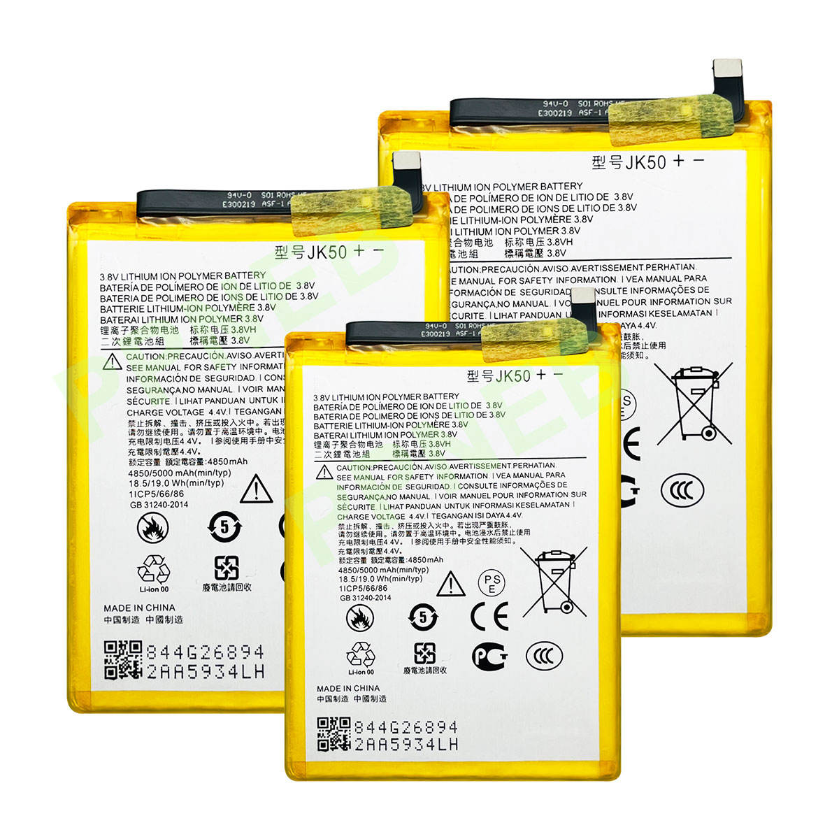 Manufacturer High Quality JK50 4850mAh Li Polymer Battery for Motorola MOTO G50 4G E7 Plus Phone Replacement Battery 18 Months