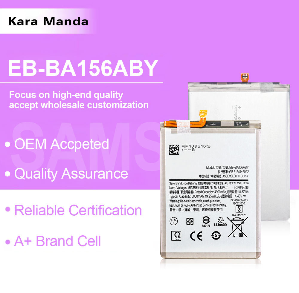 Kara Manda OEM Factory EB-BA156ABY Cell Phone Digital Batteries for Samsung GalaxyA15 for Samsung A155 A156 Battery Series