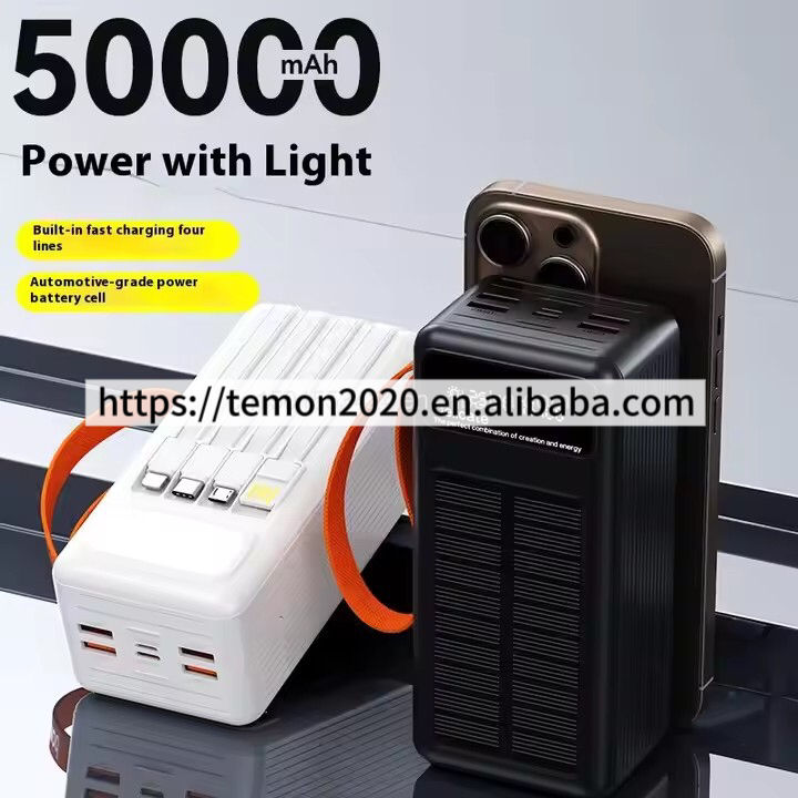 Wireless Solar Charging Power Banks Laptop Fast Charger Portable Mini Power Bank 20000Mah for Universal Mobile Phone