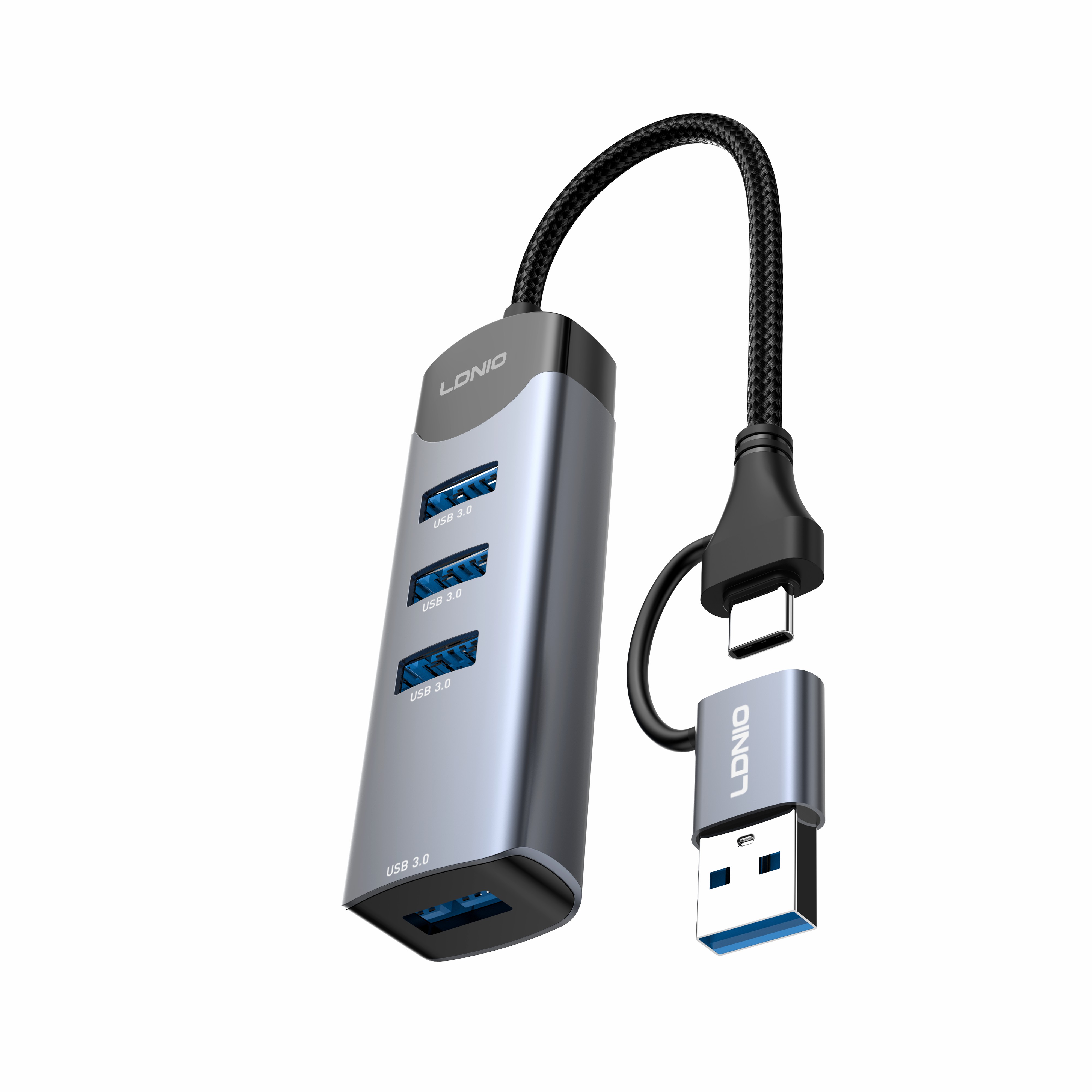 DS-134UC	USB-A + Type-C To USB3.0*4