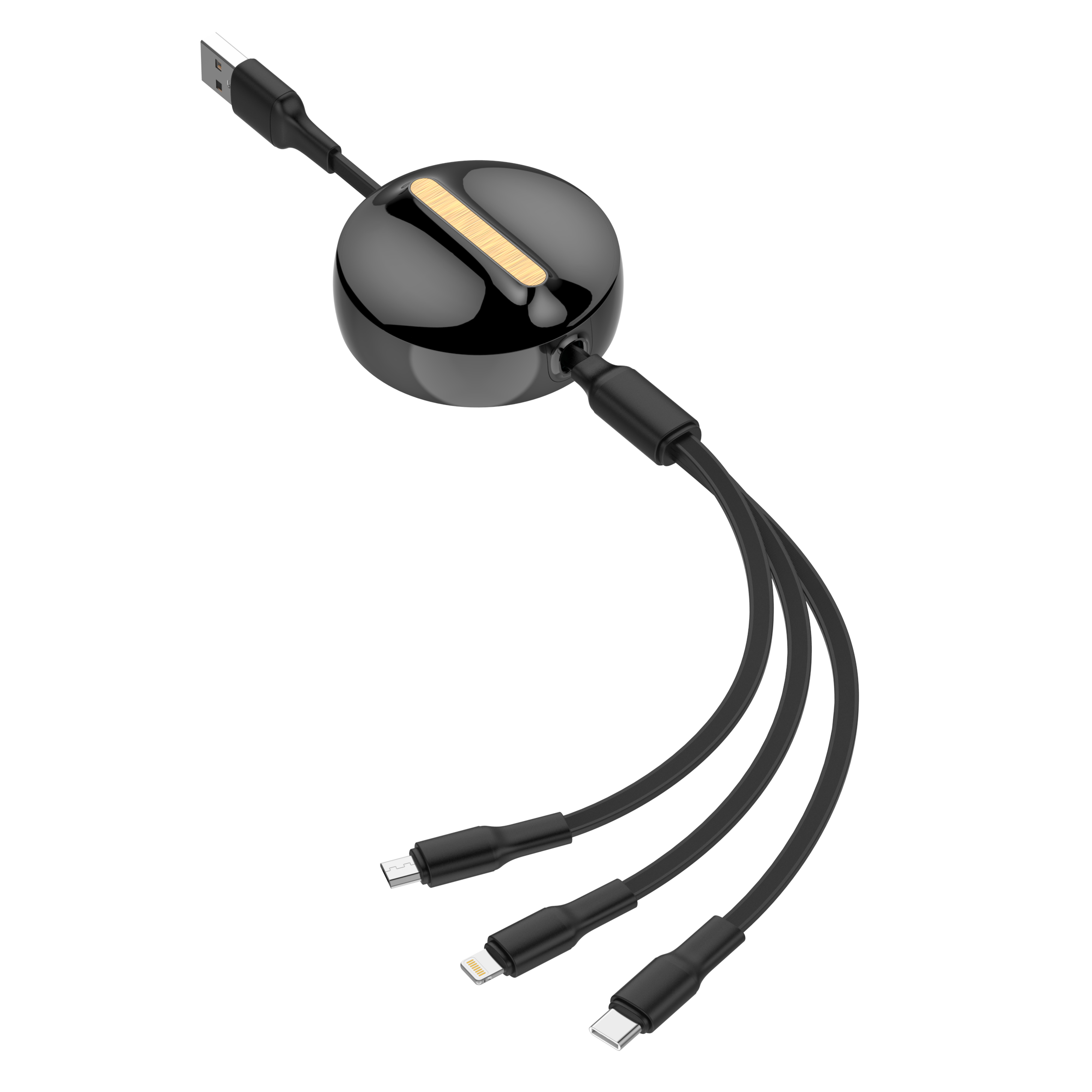 LC90A	"3 IN 1Retractable fast charging cable"