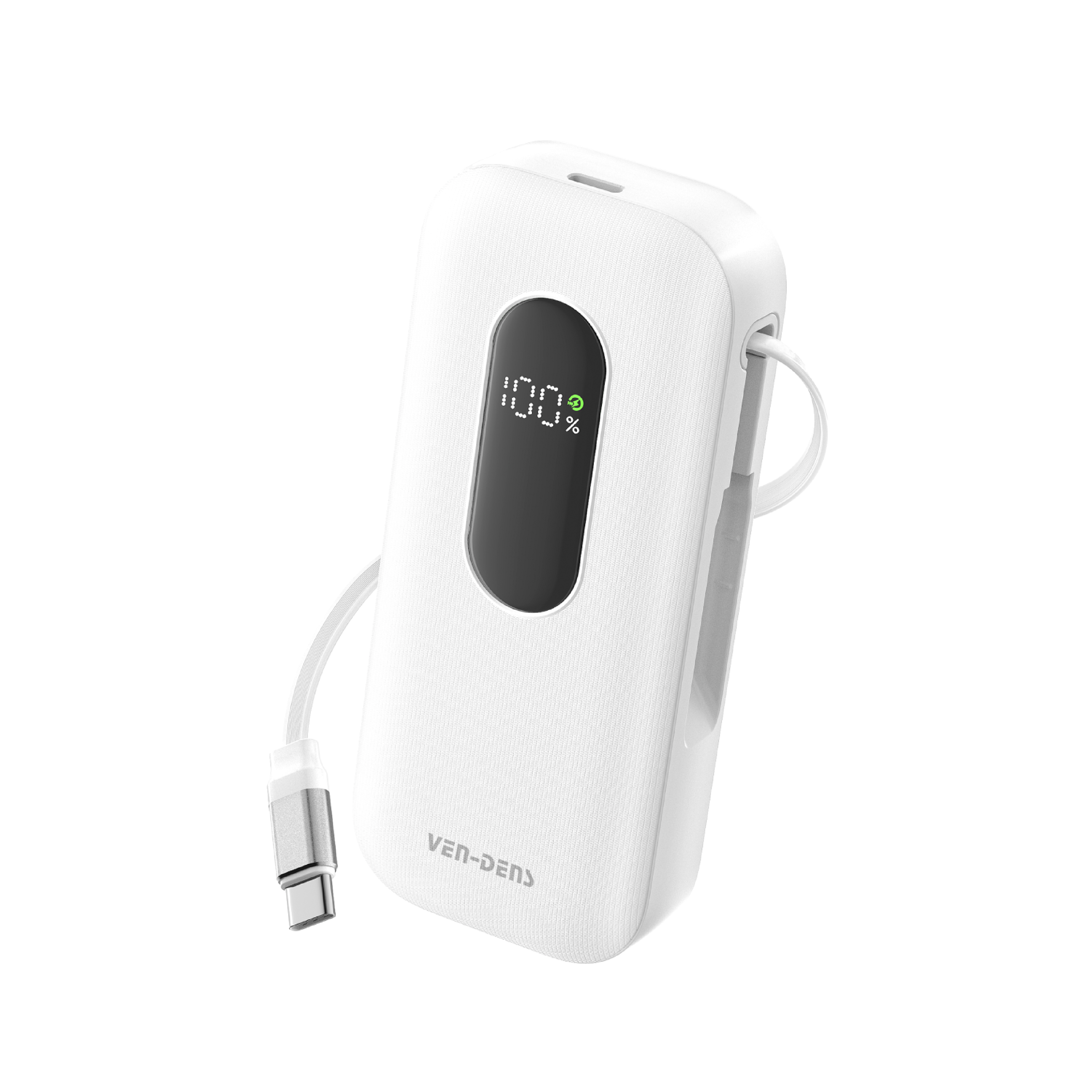 10000mAh power bank with digital display and Type-C cable--Model: VD-PB051