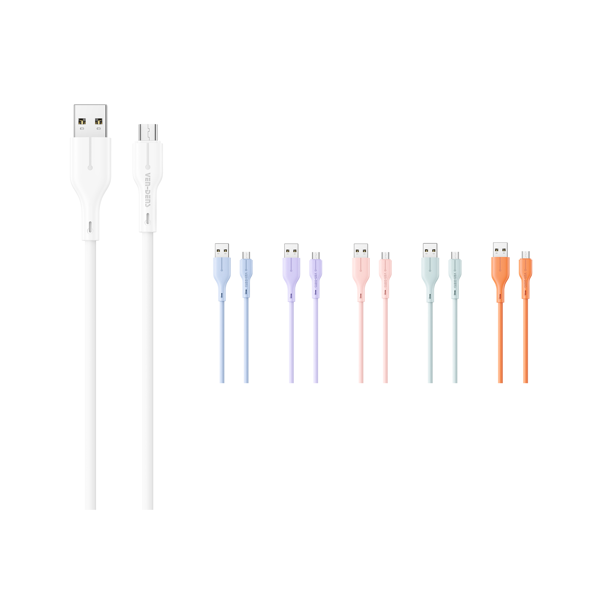 VEN-DENS 5V/3A USB-A to Type-C Cable--Model: VD-DC23C5V/2A USB-A to Micro Cable--Model: VD-DC23M