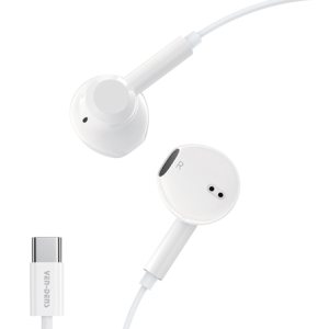 High quality  White Type-C Port 120CM Wired earbuds  with Microphone  Lightweight in-Ear Earphones---Model:VD-EAR026