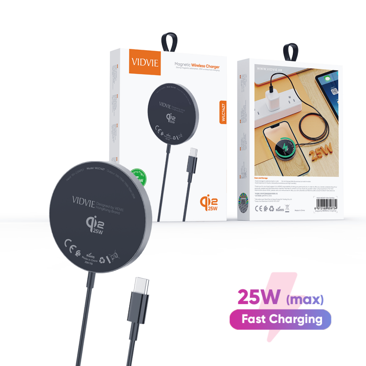VIDVIE WLC1427 25W Qi2 Magnetic Wireless Charger