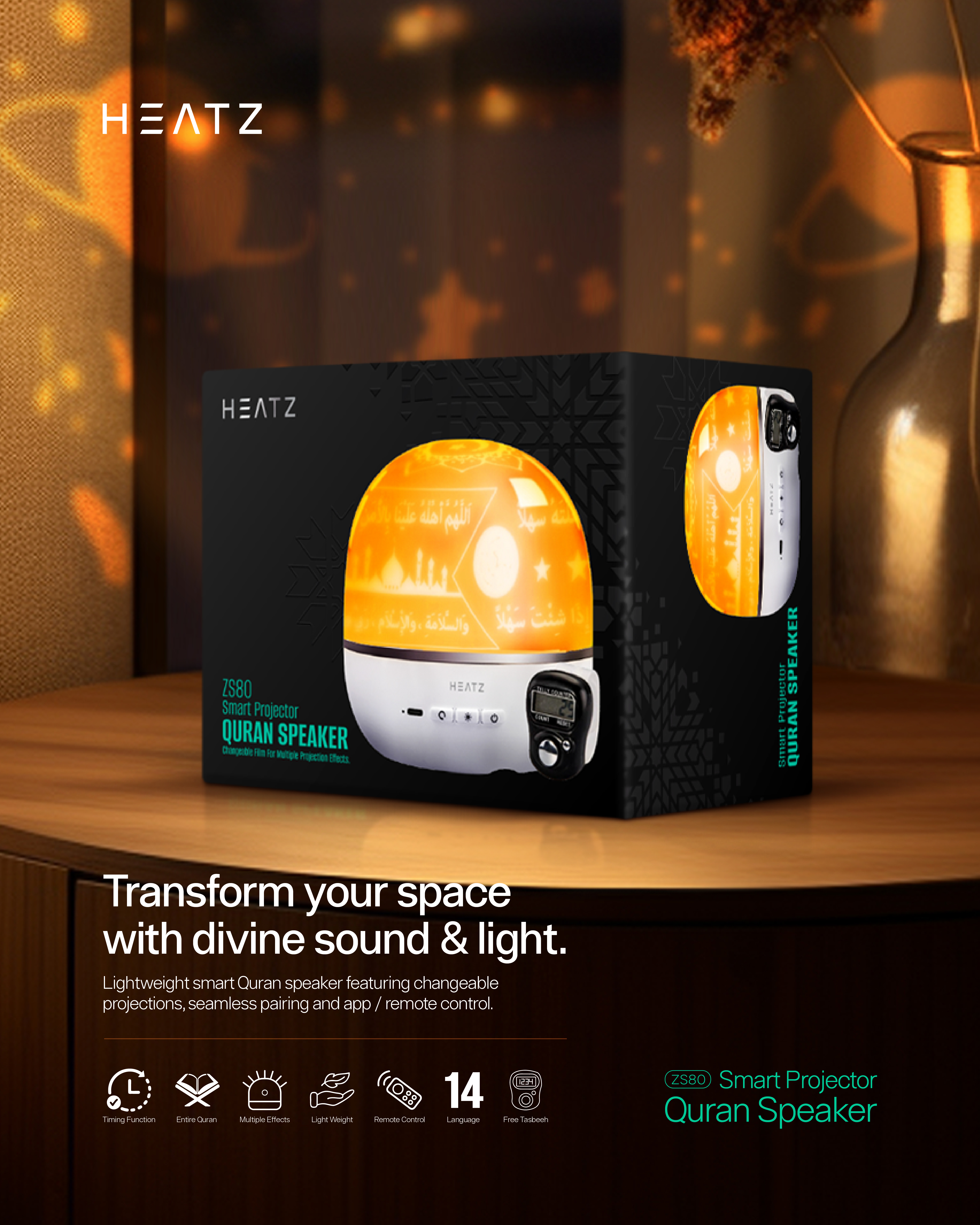HEATZ ZS80 Quran Speaker