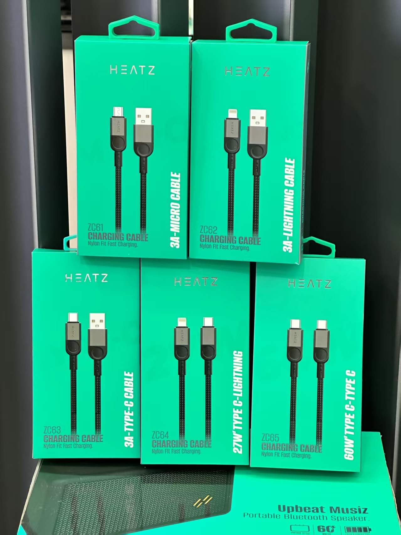 HEATZ High quality nylon material pure copper fast charging cable