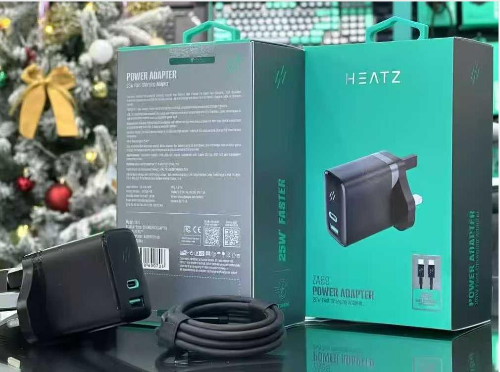 HEATZ 25W A+C fast charging adapter with cable