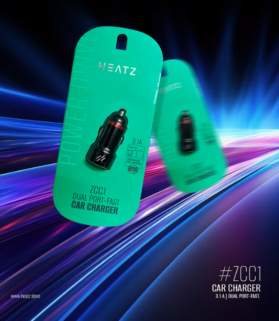 HEATZ ZCC1 car charger 2 USB port 24W