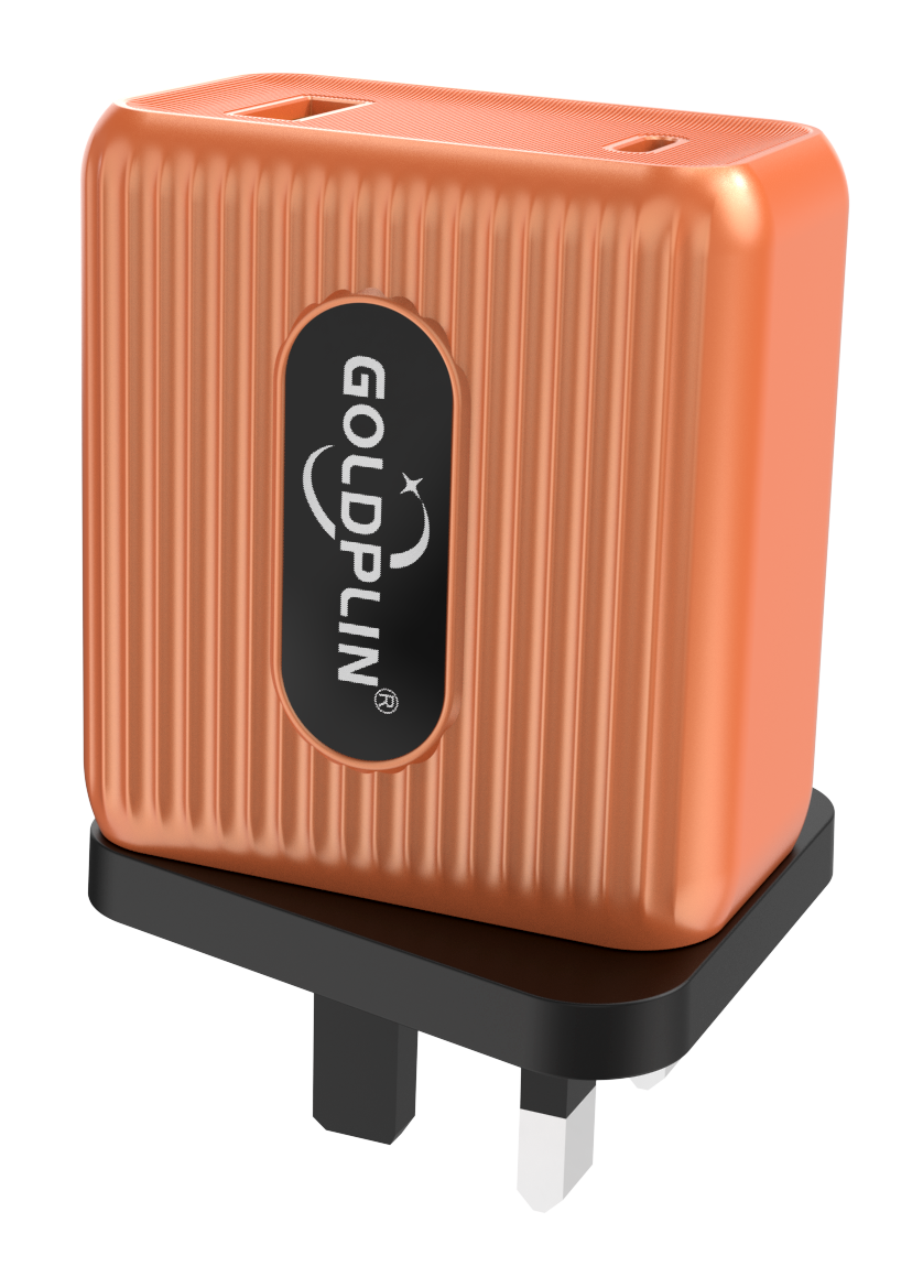 QC/PD/A+C/A+C+C/A+C+C+C Super fast Charger Gold TL1072 UK PIN 20W/25W/30W/35W/45W/65W/120W,Custom phone charger Factory OEM