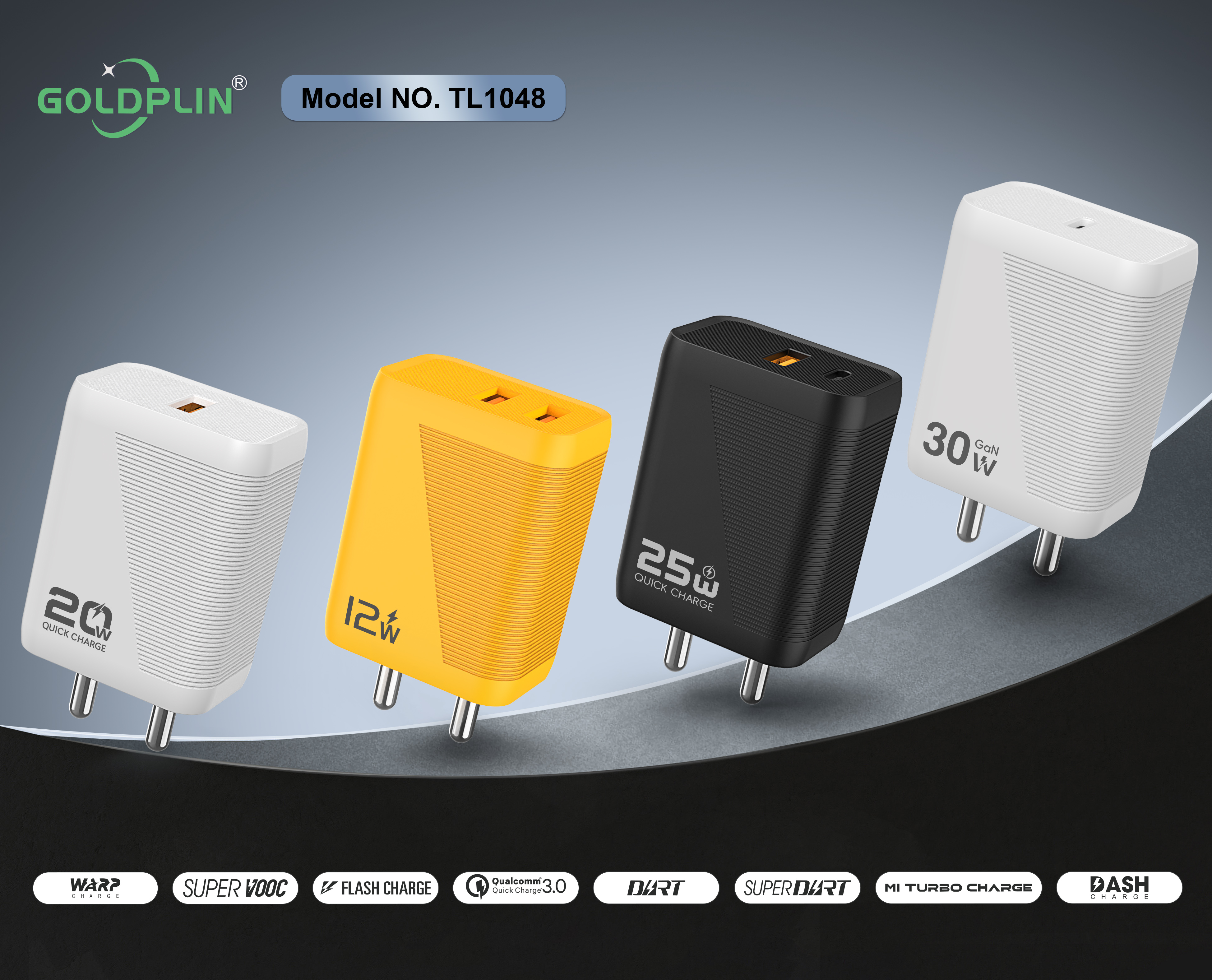 Fast Phone Charger TL1048 BIS PIN Full protocol QC3.0 2.0A,2.4A,QC20W/30W,A+C20W/25W,Customizable charger