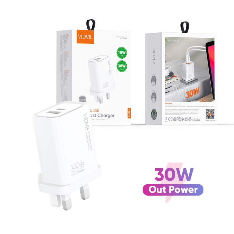 VIDVIE PLB182 Type-C & USB GaN Fast Charger