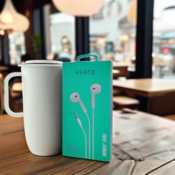 HEATZ ZE06 Wired Music Earphones 3.5mm Noise Cancelling Headphones for Music Ready to Ship