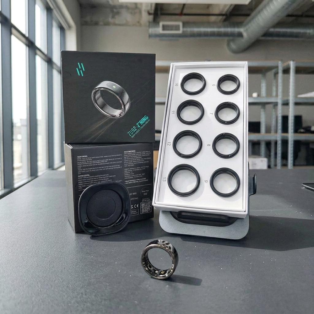 HEATZ ZU32  Smart Ring Device APP Controlled Golden Smart Ring with Sleep Tracker Android Operated
