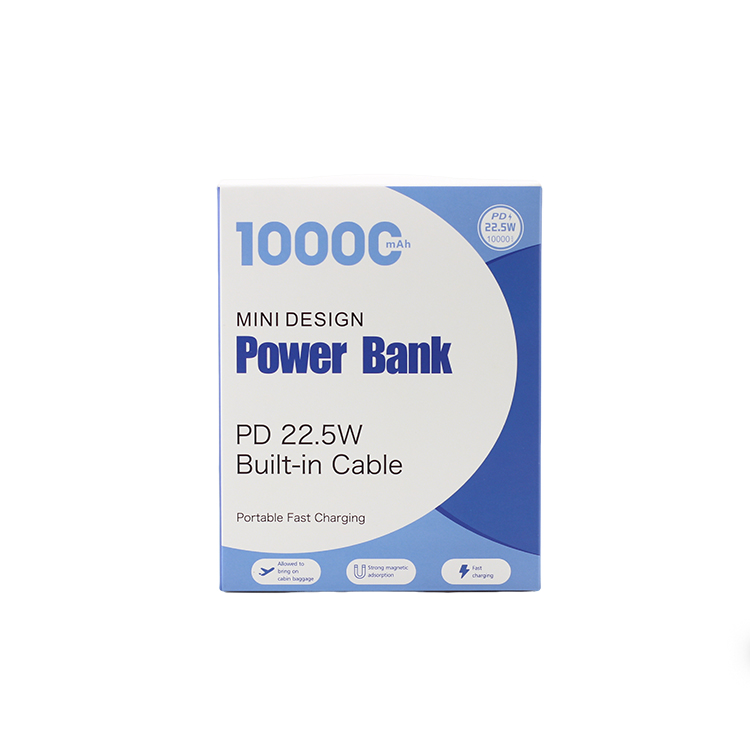 Magnetic charging mobile power supply, with its own line mobile power supply.