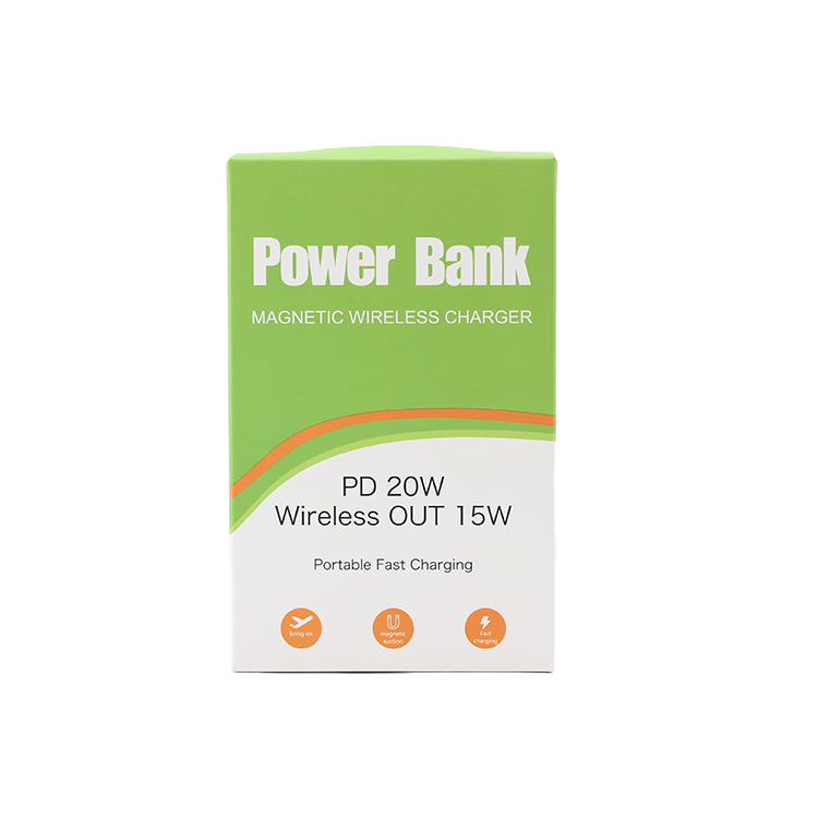 Magnetic charging mobile power supply, with its own line mobile power supply.
