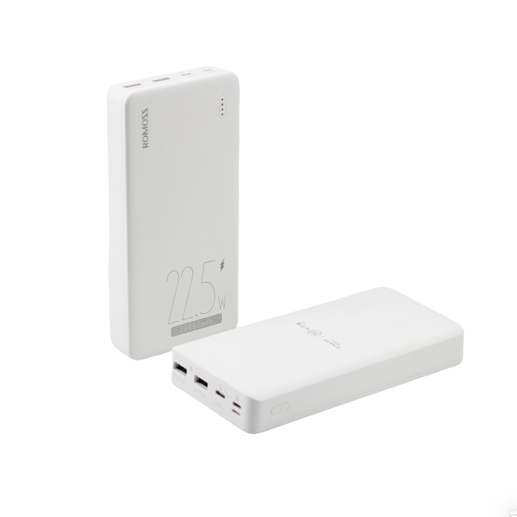 Brand: ROMOSS Model: PB20F/PPB20-571 Capacity: nominal 20000mAh, rated capacity 12500mAh(5V/3A).