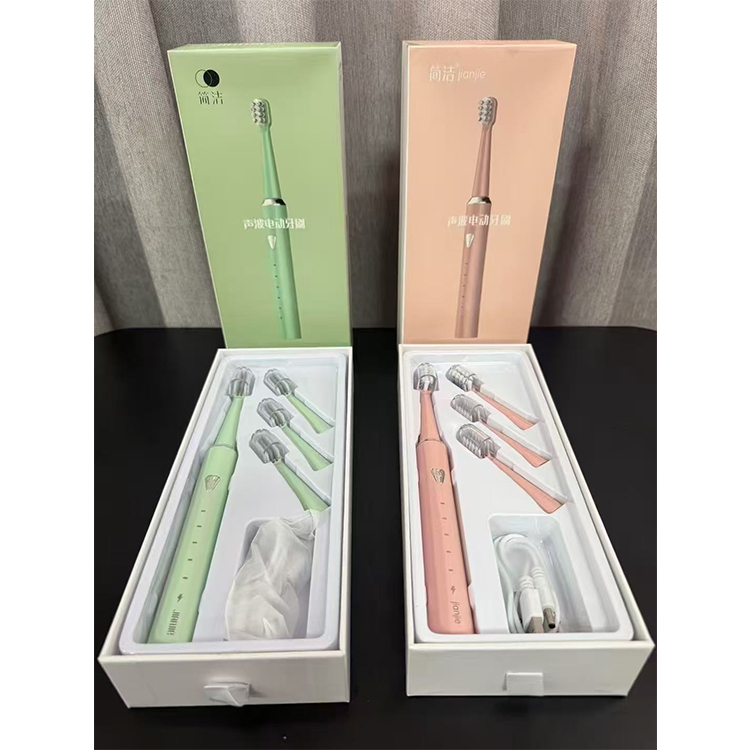 Simple sonic electric toothbrush, with 5-speed mode and USB charging, comes with 4 brush heads as standard, which belongs to the