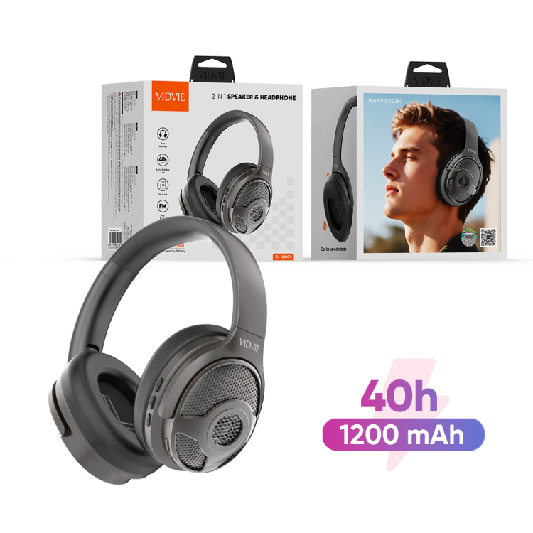VIDVIE XL-BBH01 2-in-1 Multifunctional Wireless Headphone external speaker