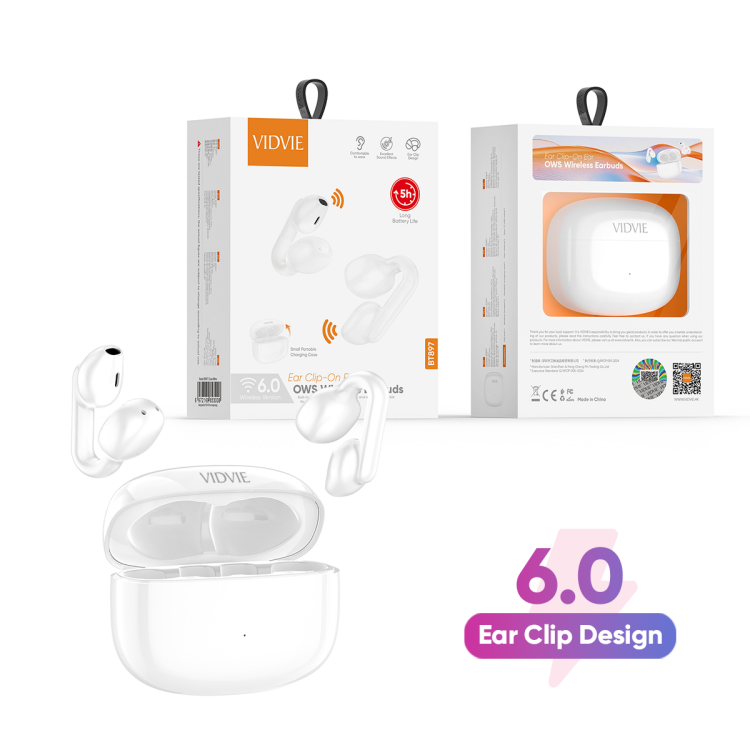 VIDVIE BT897 Ear Clip-On OWS Wireless Earphone