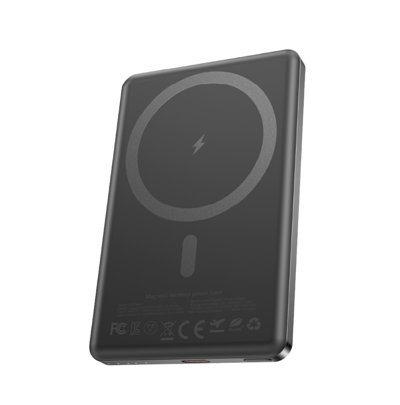1000mAh 15W Wireless Fast Charging,High Quality, Lightweight Portable Power Bank--VD-PB081