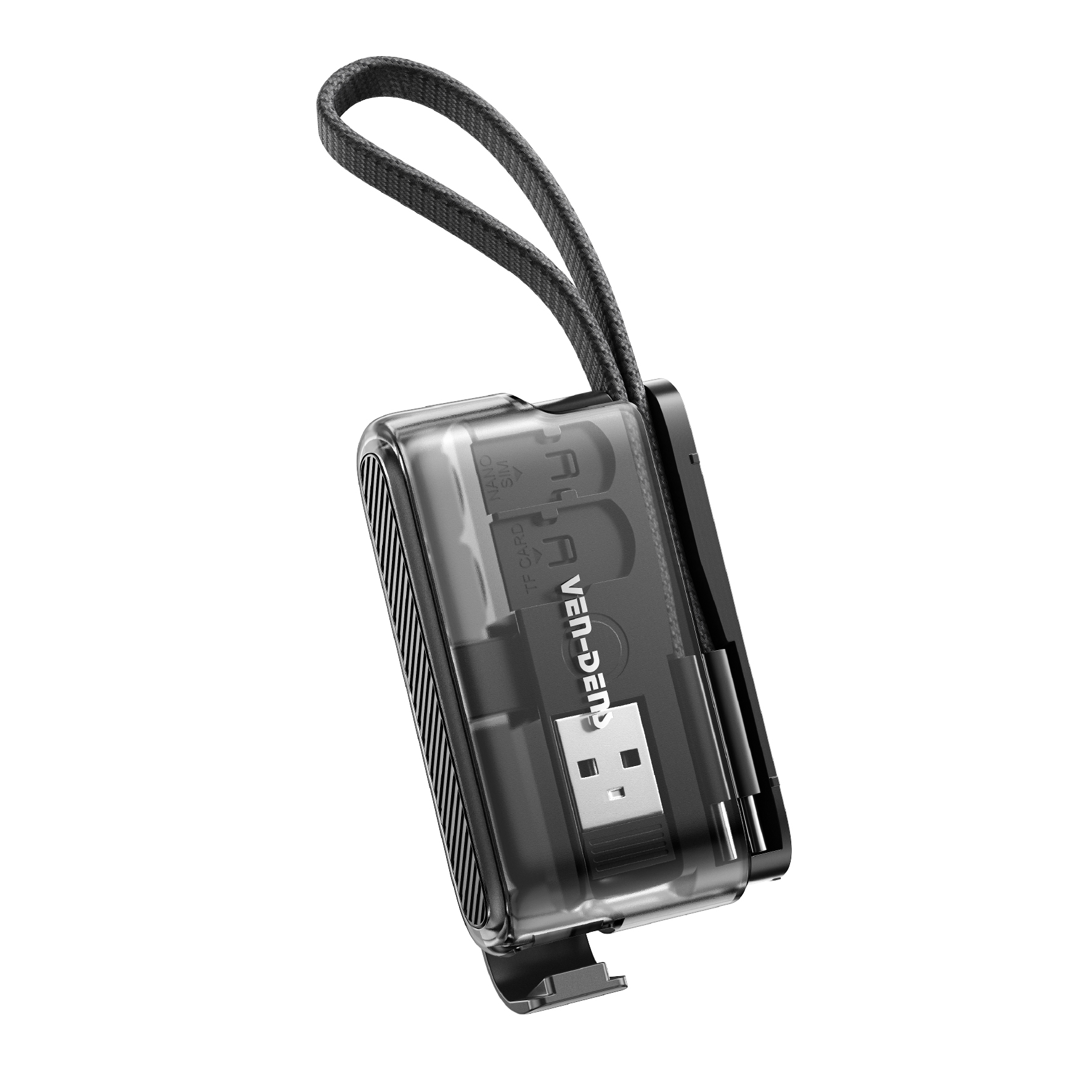 Universal 5 in1 Multifunctional portable charging kit includes 60W cable adapter SIM card removal tool card slot--VD-T002