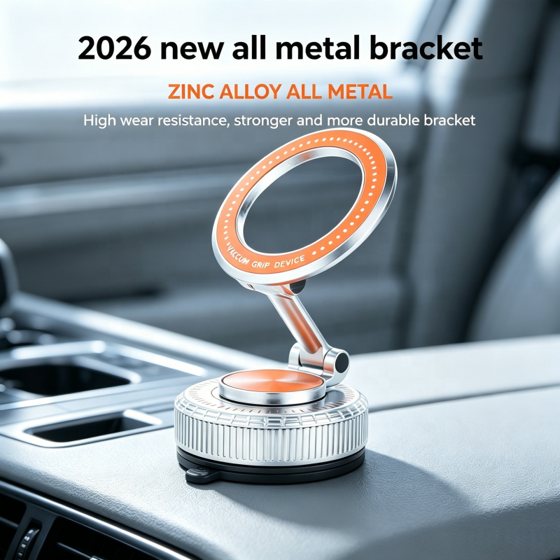 Stylish folding suction cup phone holder, ultra-thin and concealed design, factory direct sales, high-quality car phone holder